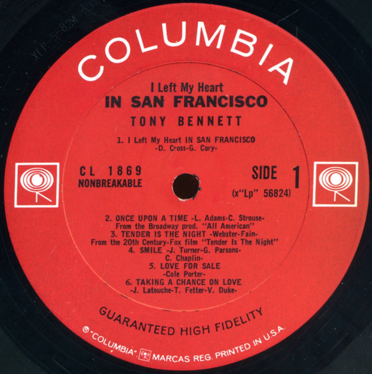 Tony Bennett ‎- I Left My Heart In San Francisco ...