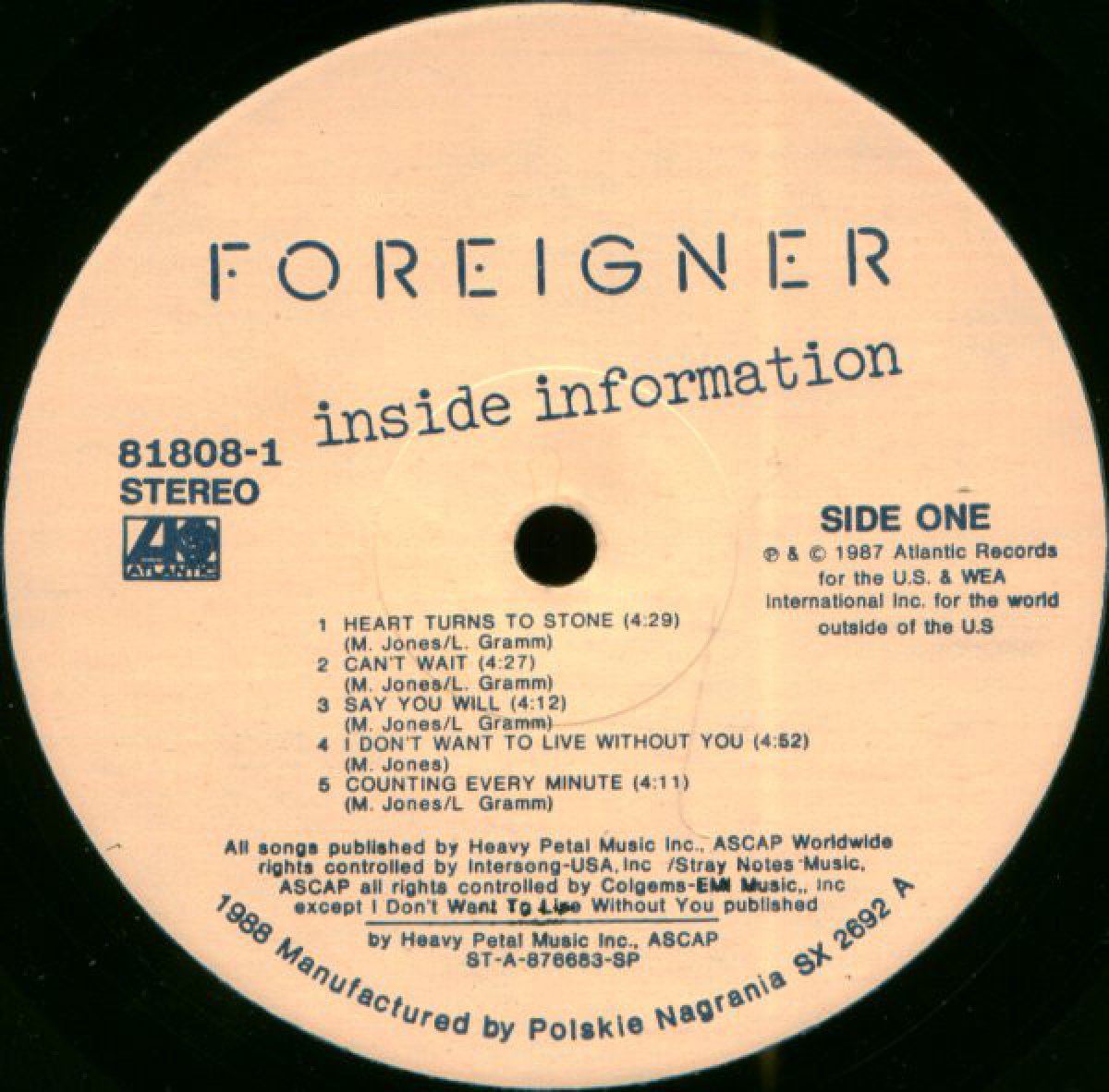 foreigner inside information